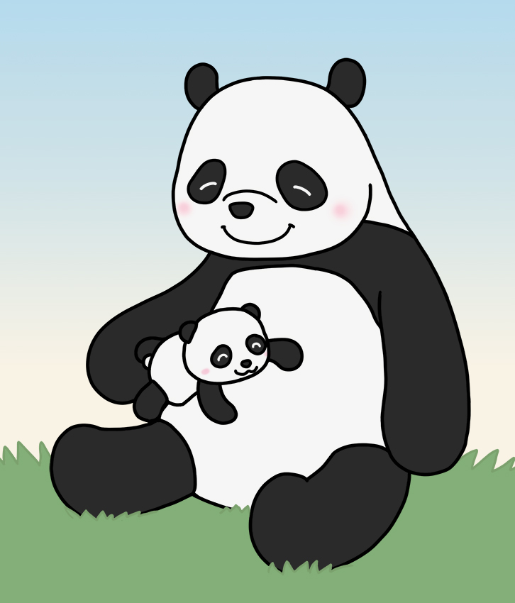 上野の赤ちゃんパンダ【シャンシャン(香香)】196日齢お母さん登り